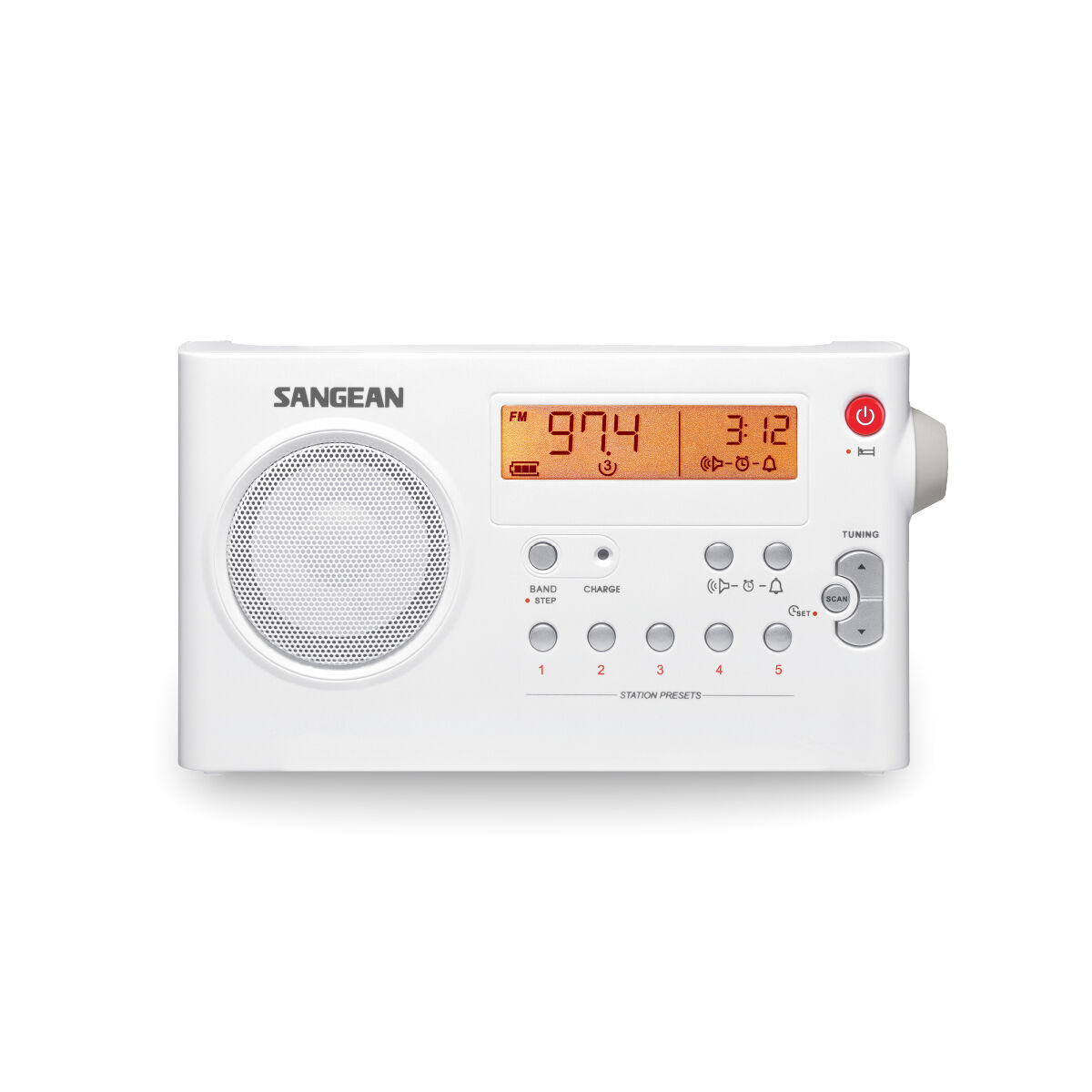 Tragbares Digital-Radio Sangean PR-D7 Weiß